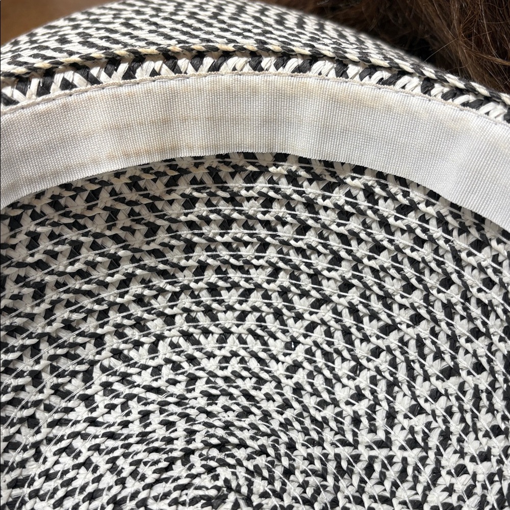 Mr Buho Navy Paper Straw Wide Brimmed Hat One Size - Picture 8 of 8